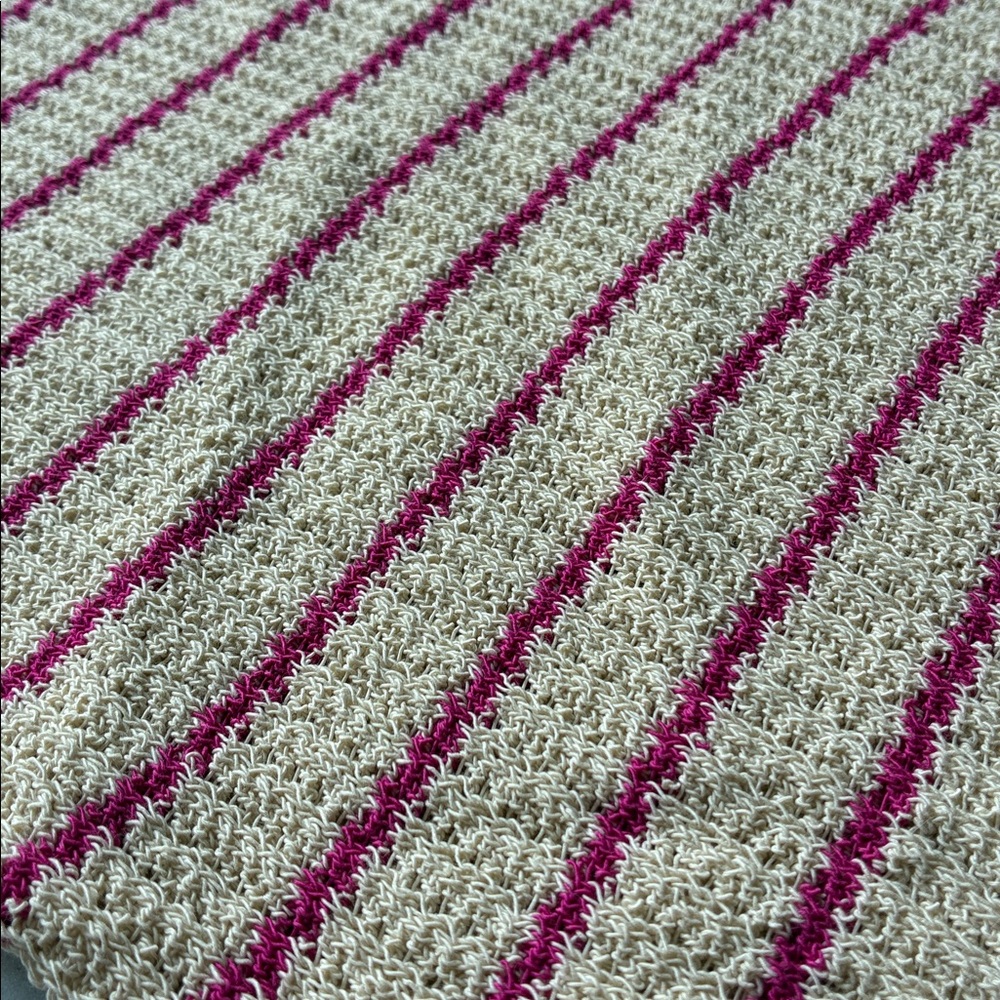 Open Knit Sweater with Pearl Buttons - Picture 4 of 5